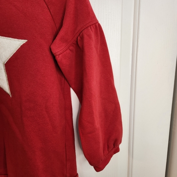 Gap Girls size M Red Pullover Sweatshirt with a White Star - Picture 2 of 7